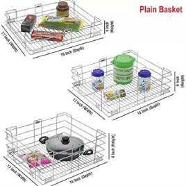 SMART SLIDE Steel Cutlery Rack (Pack of 3)