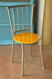 SNS Brown Polished Stainless Steel Restaurant Seating