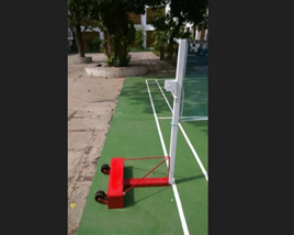 Sport Sense Mild Steel Tennis Pole Movable