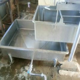 Square Stainless Steel Milk Weigh Bowl