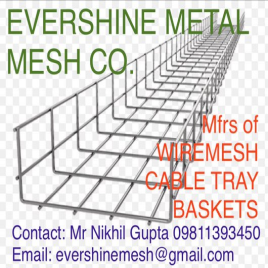 SS 304 GI Wire Mesh Cable Trays