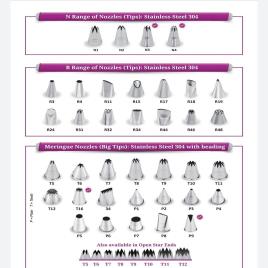 SS 304 Cake Decorating Nozzles