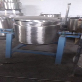 SS 500kg/hr Tomato Sauce Tilting Vessel