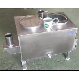 SS Firewood Tea Boiler with Dual Container