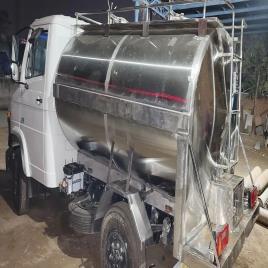 SS Horizontal Milk Transport Tanker