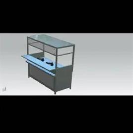 SS 304 Pickup Table with Glass