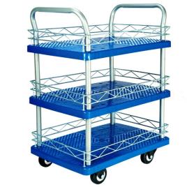 3-Shelf SS & Plastic Trolley