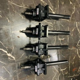 Industrial SS Polished Worm Gear Jack