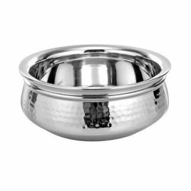 Hammered SS Serving Handi