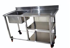 SS Single Sink with Work Table