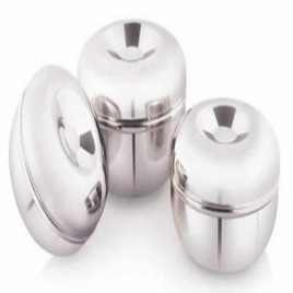 Round Stainless Steel Storage Box