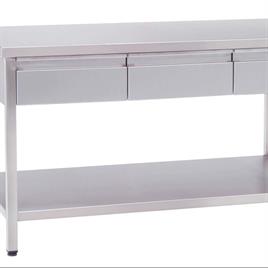 Stainless Steel Table With Drawer