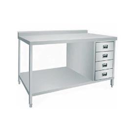 Table with 2 Under Shelves