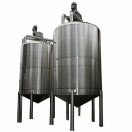 SS316 Silver Mixing Storage Vessel