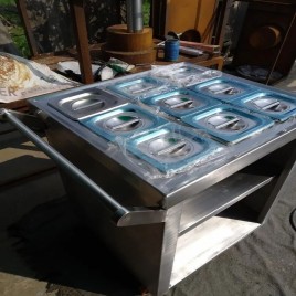 Stainless Steel 1 Shelf Masala Cart