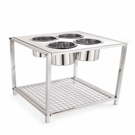 Stainless Steel 2 Shelf Masala Spice Box