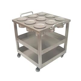 2 Shelf Stainless Steel Kitchen Trolley