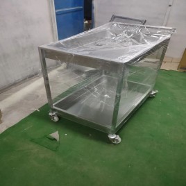 2 Tier Stainless Steel Trolley