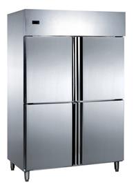 Refurbished Stainless Steel Four Door Refrigerator Cooler