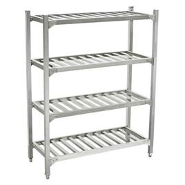 Stainless Steel Commercial Pot Rack, 4 Shelves