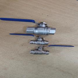 Stainless Steel Screwed Ball Valve, Manual