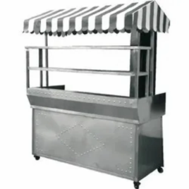 Curved Stainless Steel Food Display Counter