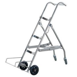 Stainless Steel Hospital Cylinder Trolley S.S