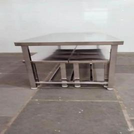 Steel Dining Table, 8 Seater