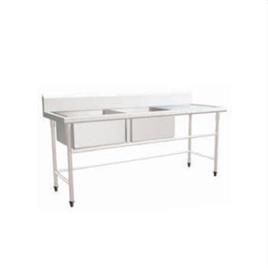 Portable Double Sink Work Table