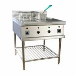 Stainless Steel Restaurant Fryer (Double Tank)