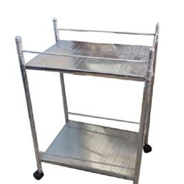 Steel ECG Machine Transport Trolley