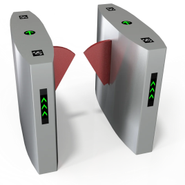 Automatic Stainless Steel Flap Barrier