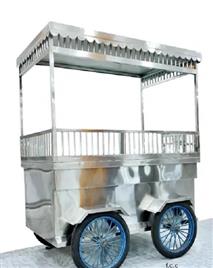 Stainless Steel Food Vending Cart