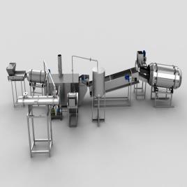 Stainless Steel Automatic Fryer & Kurkure Line