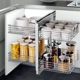 Gray Universal Magic Corner Kitchen Equipment