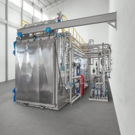 Stainless Steel Horizontal Circular Autoclave, 450L