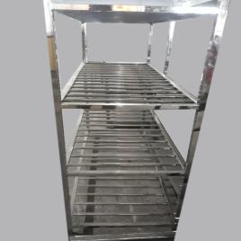 Stainless Steel Kitchen Rack, 5x4x1.5ft, 4 Shelves