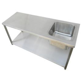 Brown Glossy Stainless Steel Sink