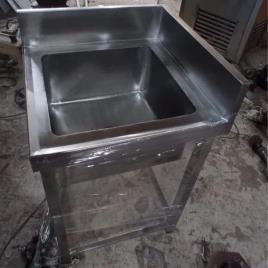Stainless Steel Square Single Bowl Sink