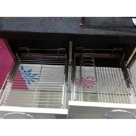 Compact Stainless Steel Kitchen Trolley