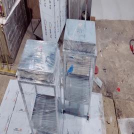 Polished Steel Masala Cart