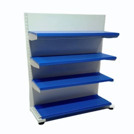 Stainless Steel 4-Shelf Book Rack