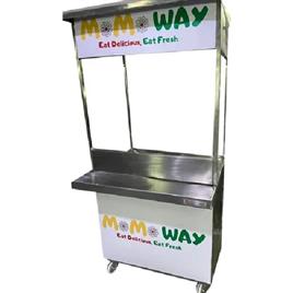 Polished Stainless Steel Momos Serving Counter