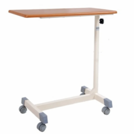 Manual Stainless Steel Over Bed Table