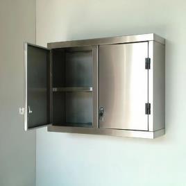Commercial Polished SS Wall Cabinets