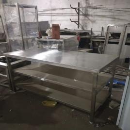 Powder Coated SS Bakery Work Table
