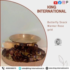 Rose Gold Butterfly Catering Warmer