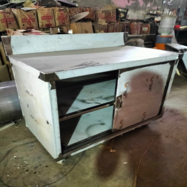 SS Rolling Cabinet with Slide Door