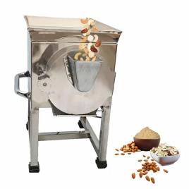 Stainless Steel 1 HP Semi-Automatic Dry Fruit Powder Machine
