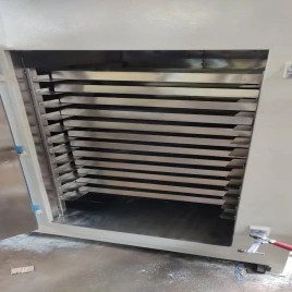 Stainless Steel Semi-Auto Electric Tray Dryer, 24 Trays, 100 kg Capacity